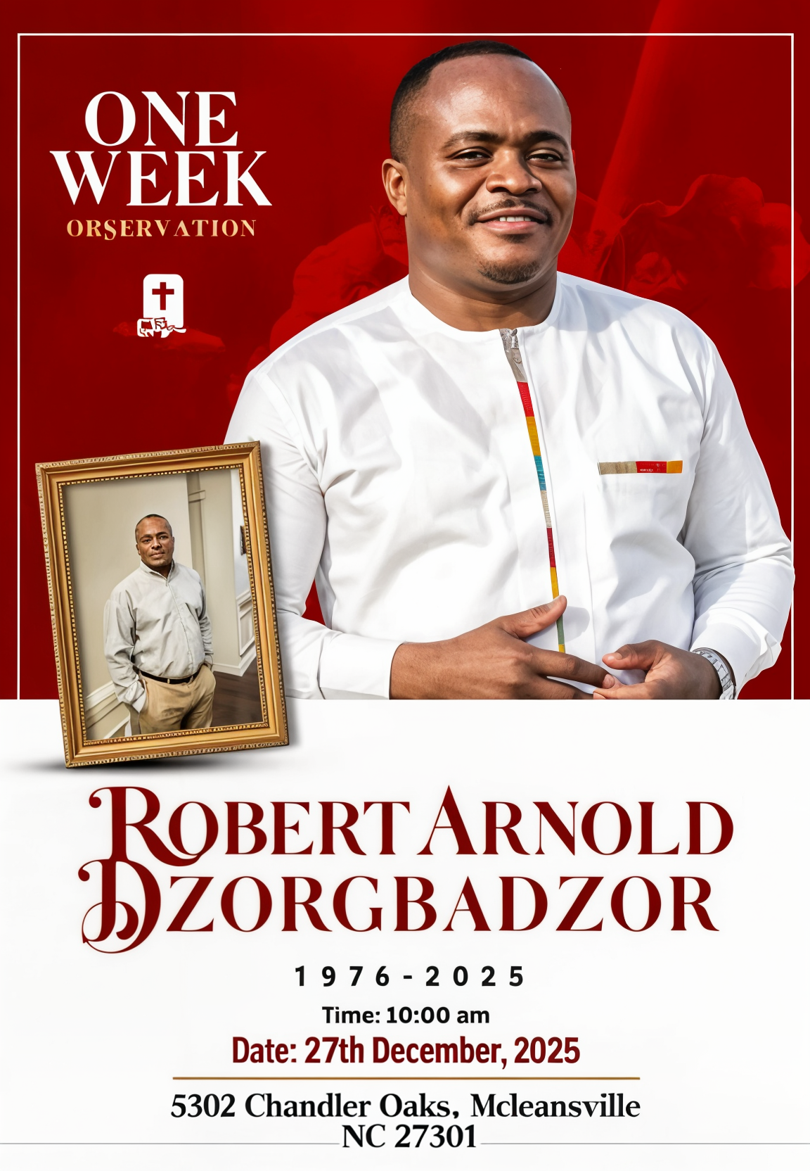 Casual Church Service Announcement